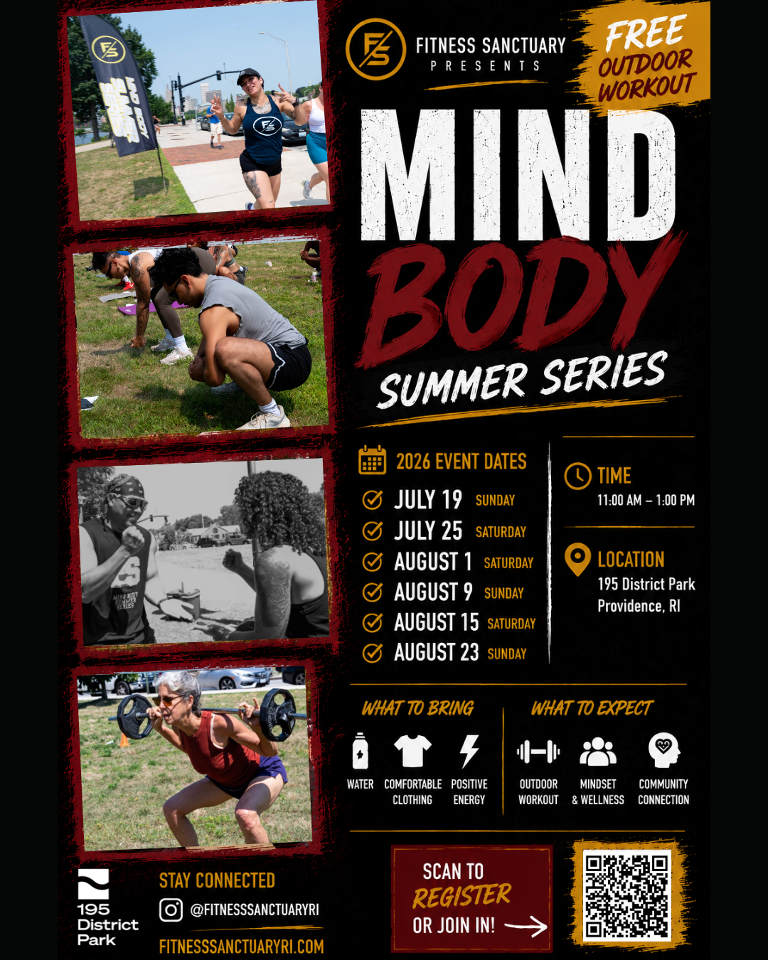 Fitness Sanctuary presents: Mind Body Summer Series