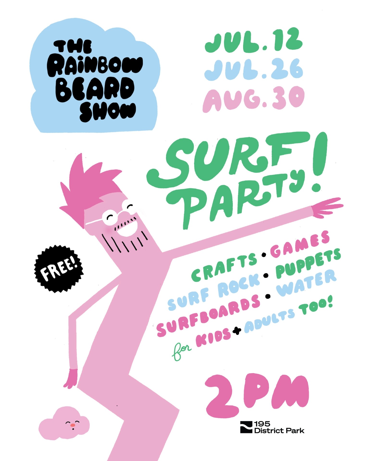 The Rainbow Beard Show: SURF PARTY!